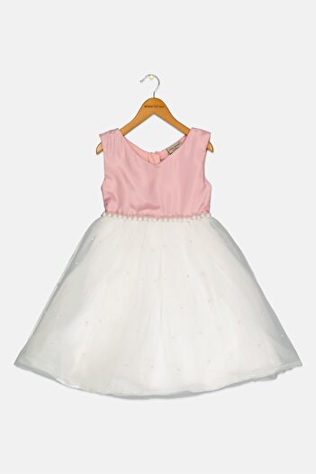Luna Moon Kids Girl Beaded Dress, Multicolor