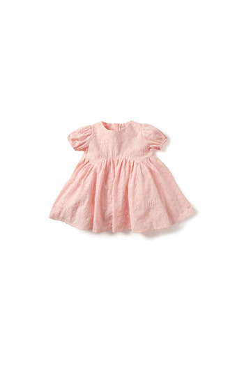 giggles Textured Short Sleeves Prom Dress with Bloomers