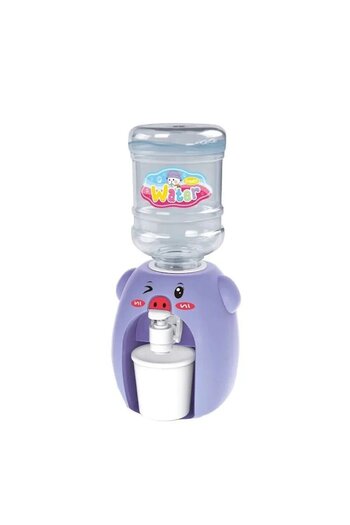 Blusmart Mini dozator de apă pentru copii, plastic, violet