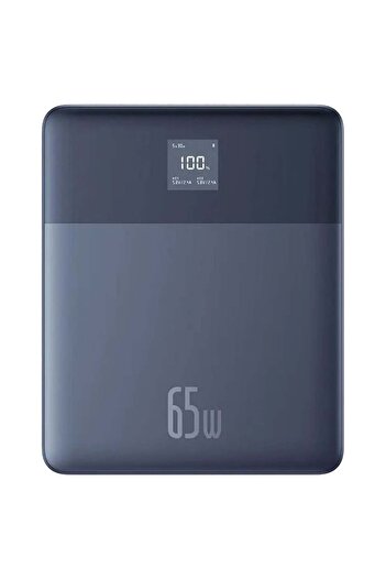 Baseus Baterie externă 2x Type-C, 65W, 12.000mAh, afișaj digital, cablu Type-C inclus, albastru