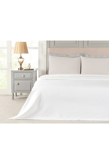 Madame Coco Anais Double 100% Cotton Pique - White