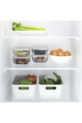 IKEA Food container with lid, glass, 0.5 l
