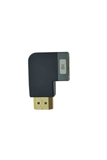 Lanberg HDMI male to HDMI female adapter, 8K, 90 degree angle, right angled, 44102, DSC, eARC