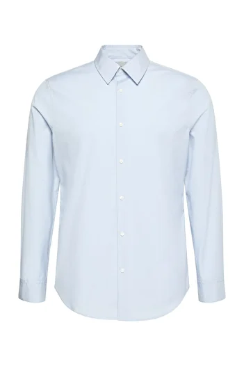 Calvin Klein Ls Solid Supima Stretch Slim Shirt