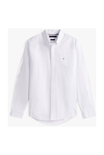 Tommy Hilfiger ΠΟΥΚΑΜΙΣΟ FLEX POPLIN FAKE SOLID RF