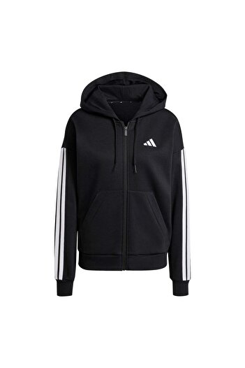 adidas Essentials 3-Stripes Full-Zip Fleece Hoodie