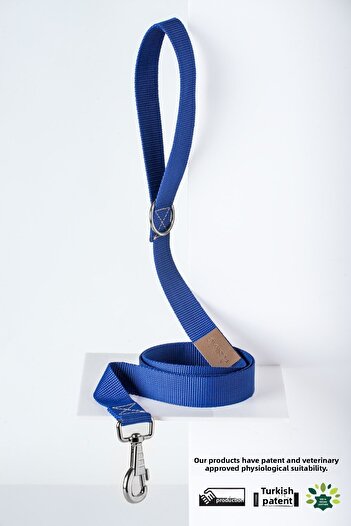 pasiole Adjustable Adjustable Dog Collar and Walking Strap - Solid Navy