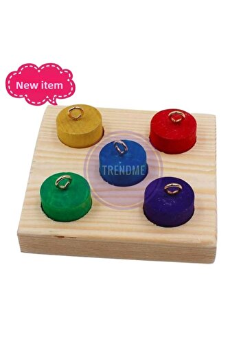 UniqBirdToys Trendme Wooden Bird Training Toy