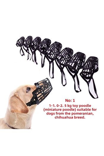BGA Plastic Black Color Dog Mouthpiece