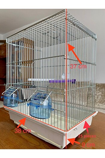 bayraktarpet L Large Size 1 Budgie Cage Tulle