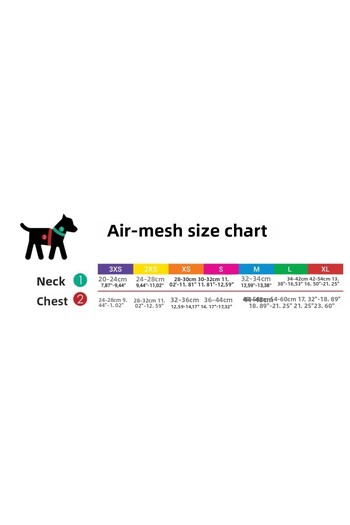 Tailpetz Neon Green Air-Mesh Harness and Dog Collar