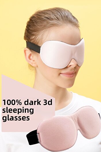 Viscofoam Sleeping Goggles Sleeping Headband 3D Sleeping Goggles Pink