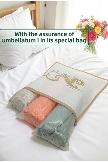 umbellatum 3 Piece Double Cotton Fitted Sheet Set Gray 160X200