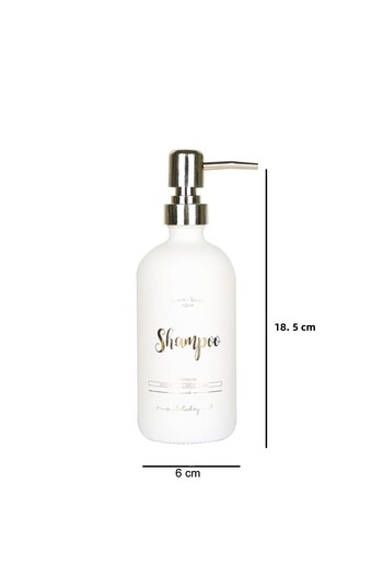 Miniminti Μπουκάλι σαμπουάν από λευκό γυαλί - 500 ml (σαμπουάν)