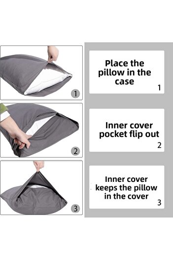 Zeren Home 100% Cotton 50x70 Pillow Case Pillow Case 4 Pack