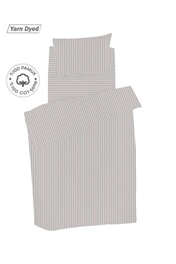 Lucy and Home 100% Cotton Single Yarn Dyed Duvet Cover Set