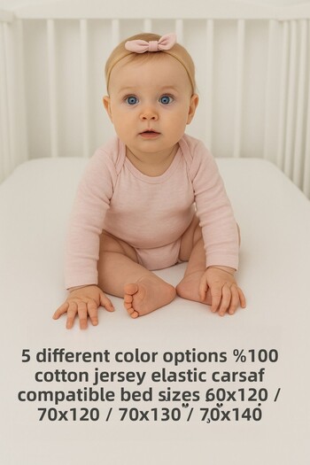 SUVAY Blue Baby Fitted Sheet 100% Cotton Combed Park Bed |   60X120 |   70X110 |   70X120 |   70X130 |   70X140