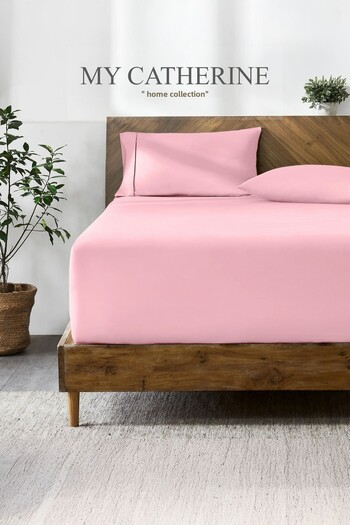 My Catherine 100% Cotton Combed Cotton Fabric - Single Double and Oversized Fitted Sheet