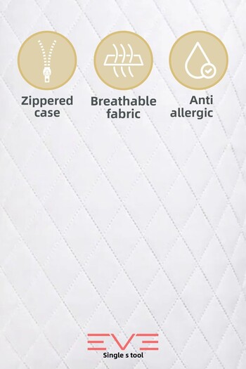 Eve Tekstil Diamon Quilted Antibacterial Luxury Pillowcase - Zippered and Washable, 50X70Cm