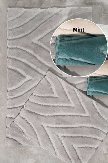 ZEBRACASA Lana Cotton Bath Mat Set