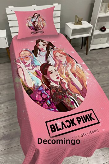 dekomingo Black Pink Baby and Kids Base Pique Set