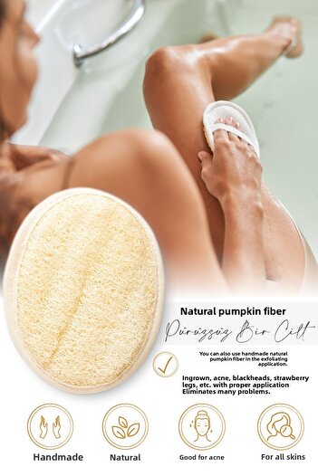 Smoothly Natural Pumpkin Fiber Preventing Ingrown Formation