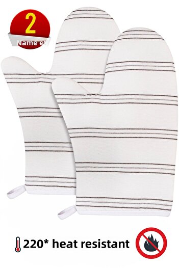 Morlay 2 Pcs Pot and Oven Gloves 220 Degree Heat Resistant & Kitchen Cooking Equipment Gloves