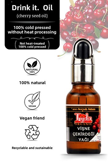 TİJDA Cherry Seed (100% Cold Pressed) 20 ml (Cherry Seed Oil)