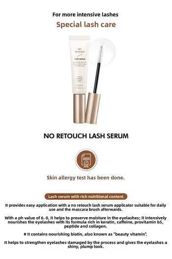 Missha No Retouch Lash Serum - Nourishing Care Serum for Anti-Spill, Anti-Lashes and Strengthening