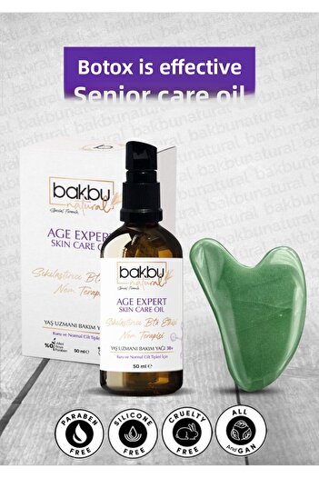 bakbunatural Anti-Conditioned Age Expert - Aventurine Guasha Massage and Firming Skin Care Oil