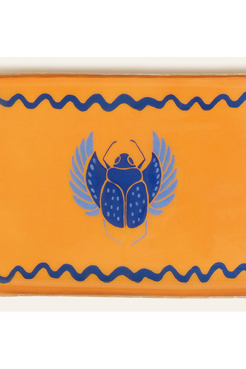 Zsa Zsa Zsu Agra Metal Dekoratif Tepsi 10x15 Cm Mavi