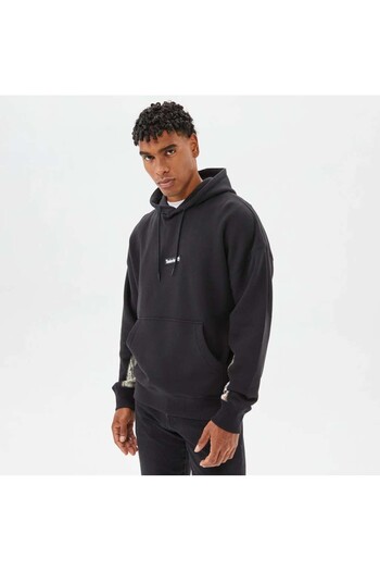 Timberland Aop Men's Black Hooded Sweatshirt