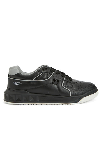 Valentino Garavani One Stud Siyah Erkek Deri Sneaker 5Y2S0E71