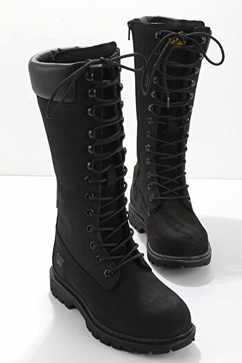 Caterpillar Black Nubuk Hakiki Deri Kadın Bot & Bootie Cat0111121401