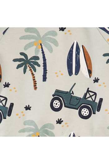 KIABI Printed sweatshirt GREEN