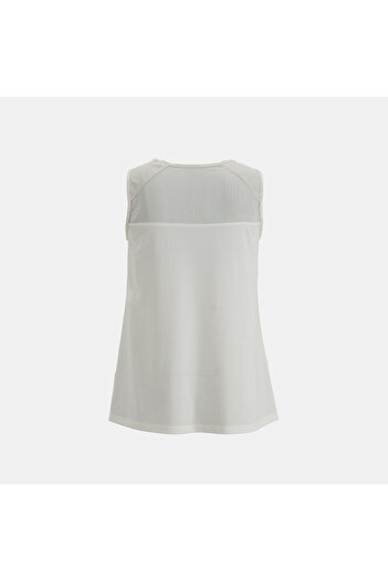 Desa Women's White Leather Detailed Perforated Blouse