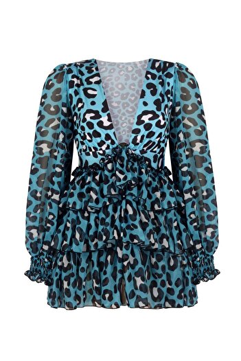 Nur Karaata Margarita Blue Leo Elbise