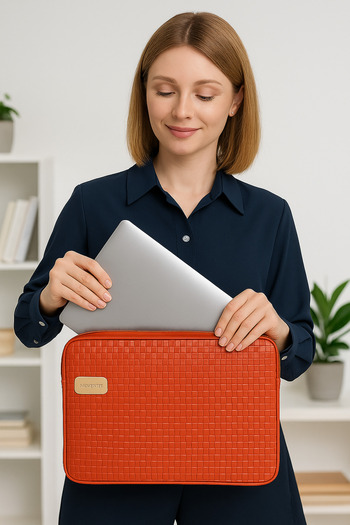 MESCHAIN Θήκη φορητού υπολογιστή Macbook Air Pro 13,3 και 14 ιντσών Strawberries Orange Ζωντανές επιλογές χρωμάτων