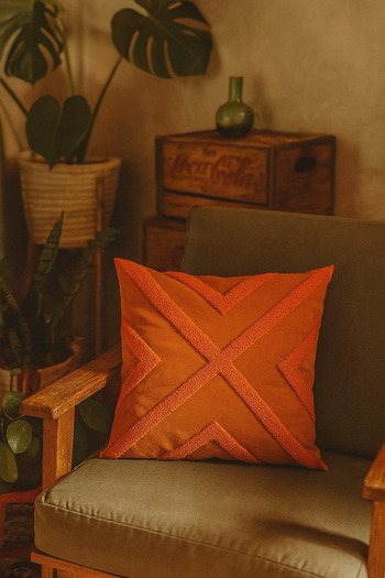 Rell Home Etnik Desenli Punch Yastık Kırlent Kılıfı