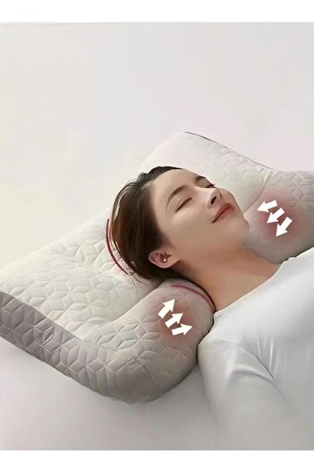 Generic Super Comfort Ergonomic Pillow for Neck Head and Shoulder Pain Relief