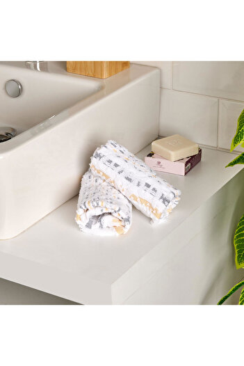 Evidea Soft Indra 2-Piece Colorful Towel Set - 30X30 cm
