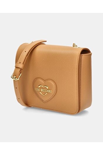 Love Moschino BAZÁNA SAFFIANO PU GRS BISCOTTO