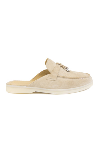 Pegia Genuine Suede Women's Buckle Slippers 700912
