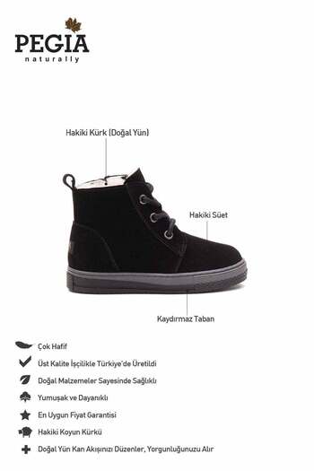 Pegia İçi Kürklü Fermuarlı Çocuk Botu 186067