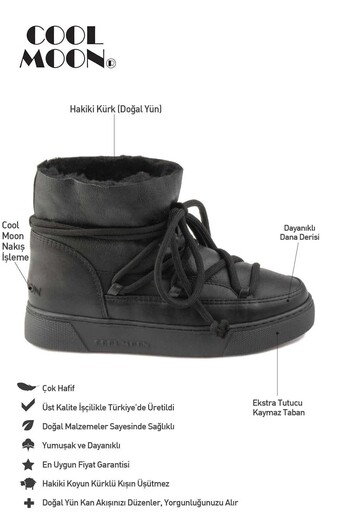 Cool Moon Genuine Fur Women's Sneaker 355077