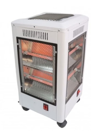 DLC Electric Room Heater 2000W White/Black
