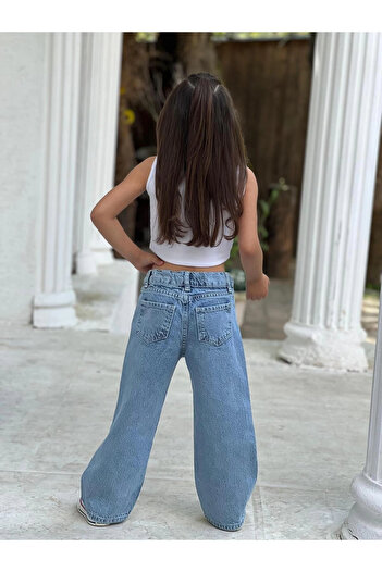 DUDOR KİDS KIZ ÇOCUK COOL KOT PANTOLON (JEANS-DENİM)