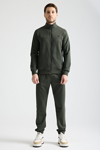 Shooter Sportswear Σετ ανδρικής φόρμας Luxe Άνετη εφαρμογή με μανσέτες μίνιμαλ λογότυπο