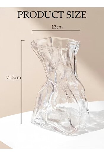 Generic Ins Style High-End Vase Transparent Hydroponic Flower Arrangement Creative Glass Vase Ornament
