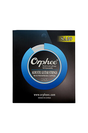 Choice SA39 Orphee Acoustic Guitar Strings High Carbon Steel Hexagonal Core Phosphor Bronze Wound Acoustic